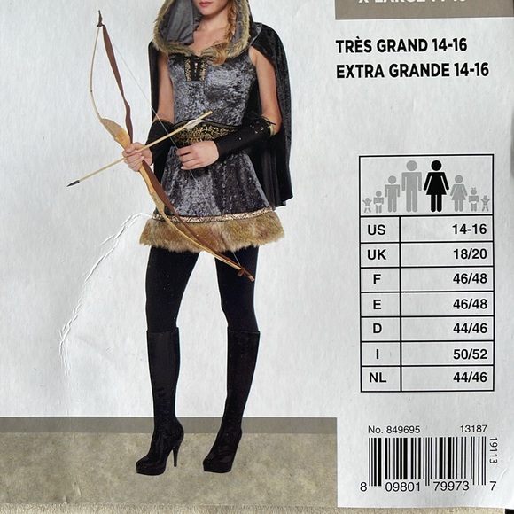 Skilled Archer Adult Costume! New! - Picture 4 of 6